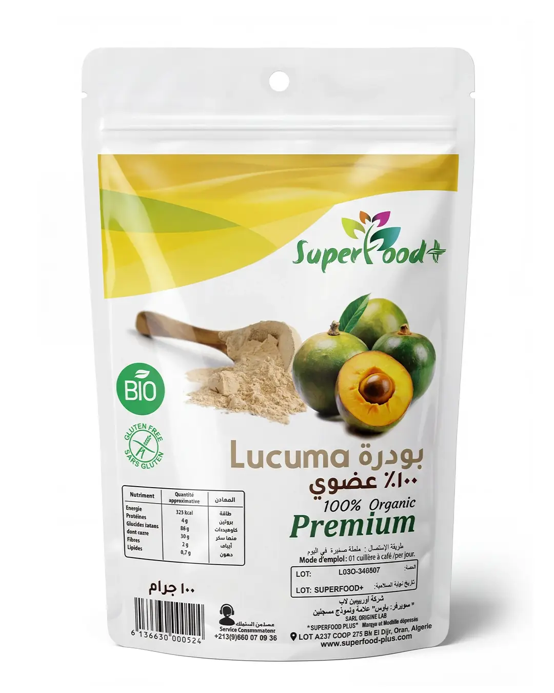 Lucuma Bio – Superfood Plus Lucuma bio en poudre Superfood Plus