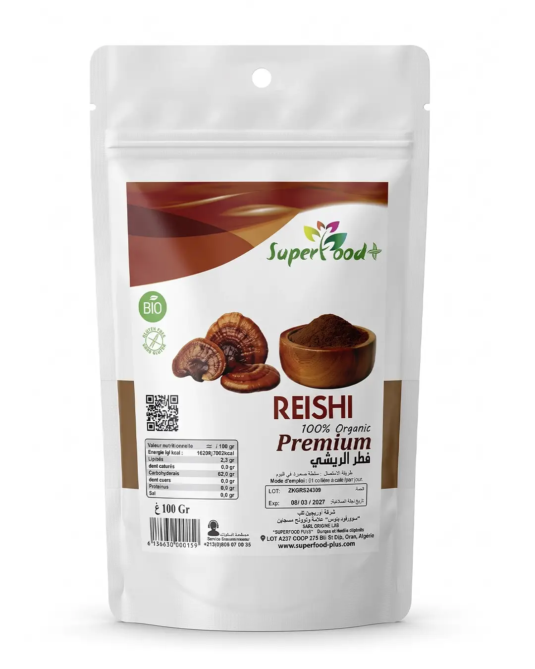 Reishi Bio – Superfood Plus Reishi bio en poudre Superfood Plus